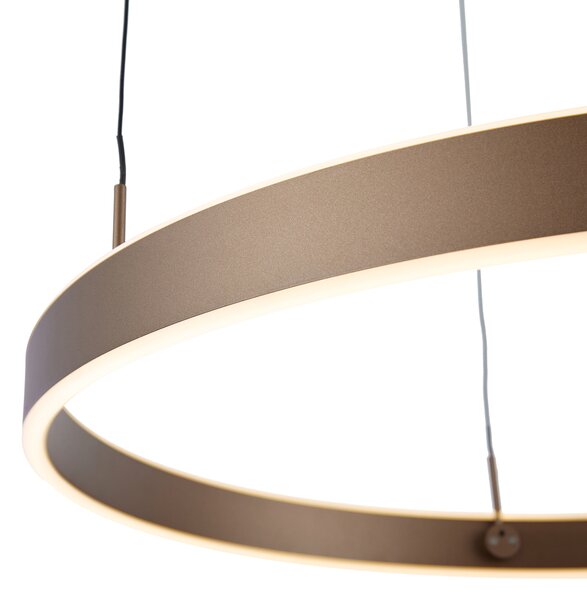 Lampada a sospensione di design bronzo scuro dimmerabile a 3 livelli - Titmus
