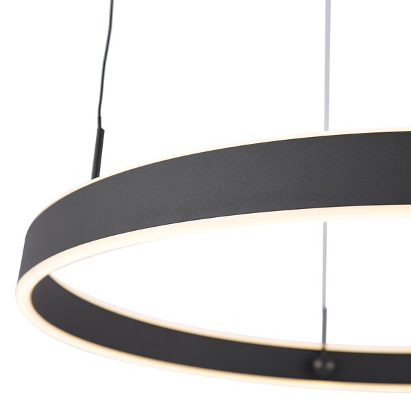 Lampada a sospensione di design nera dimmerabile a 3 livelli - Titmus