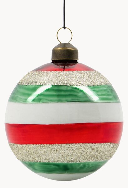 Set di 4 palline di Natale fatte a mano Happ