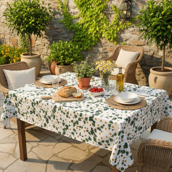 Tovaglia in cotone Edera 90x90 cm Made in Italy