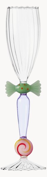 Flute da champagne in vetro borosilicato fatto a mano Sweet and Candy