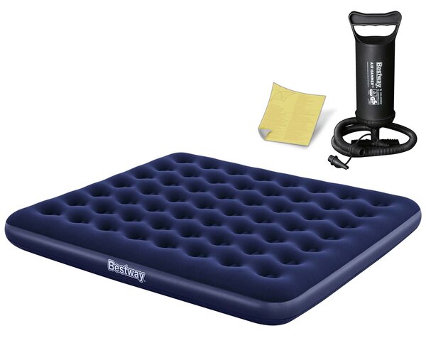 Materasso gonfiabile 203x183x22 cm con pompa a pistone Bestway 67004