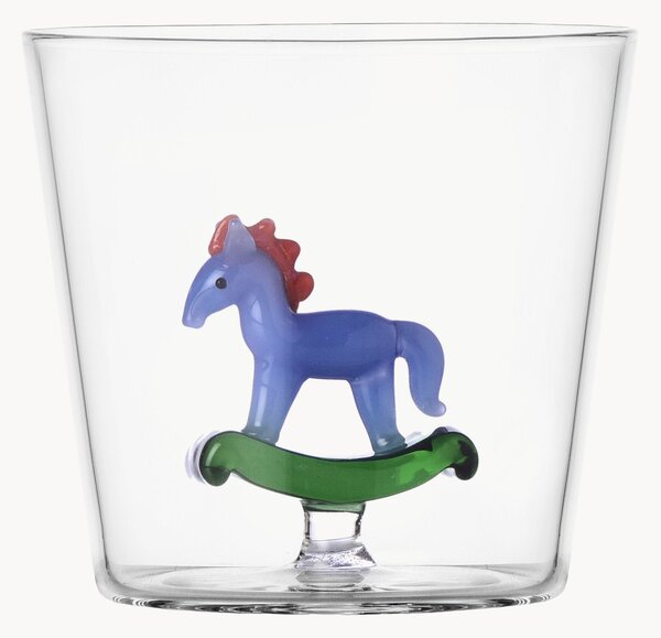 Bicchiere in vetro borosilicato fatto a mano Schiaccianoci
