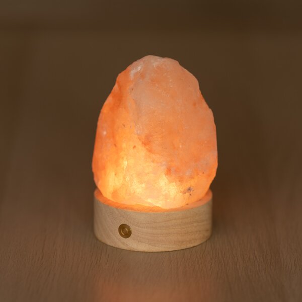 Lampada di Sale Himalayano a batteria Rosa naturale 600gr