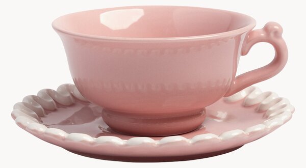 Set tazza e piattino fatti a mano Whip 2 pz