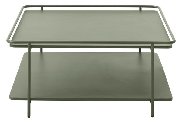 Tavolino da salotto verde in metallo 75x75 cm Yuba – Unique Furniture