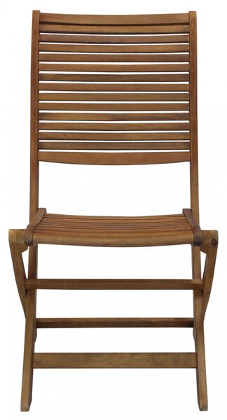 Sedia da Giardino Riviera Senza Braccioli 50x64x94 h cm in Legno Marrone