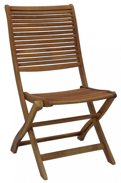 Sedia da Giardino Riviera Senza Braccioli 50x64x94 h cm in Legno Marrone