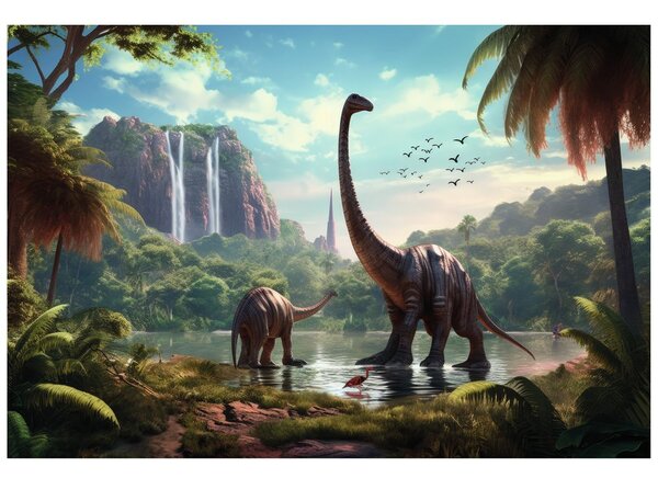 Carta da parati – Terra inesplorata dei dinosauri