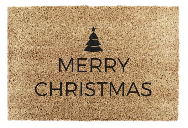 Zerbino in cocco con motivo natalizio 40x60 cm Merry Christmas - Artsy Doormats