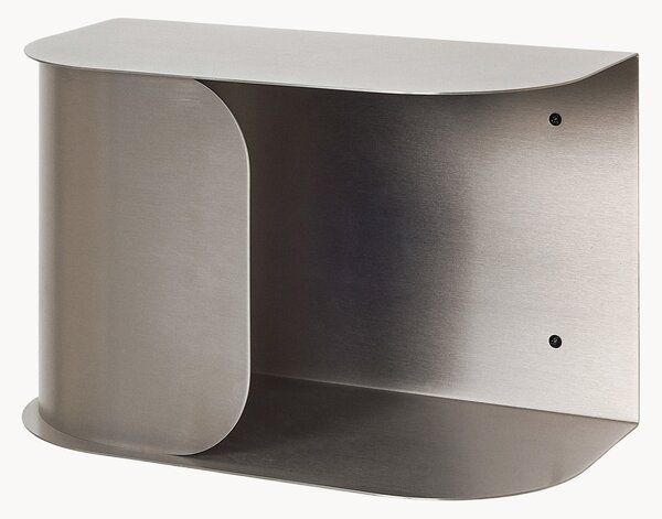 Comodino da parete in acciaio inox Brushy