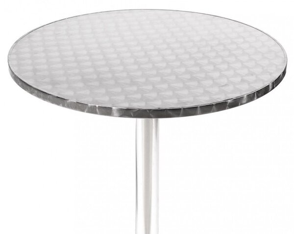 Tavolo a Colonna Ø70x70 h cm in Alluminio Grigio