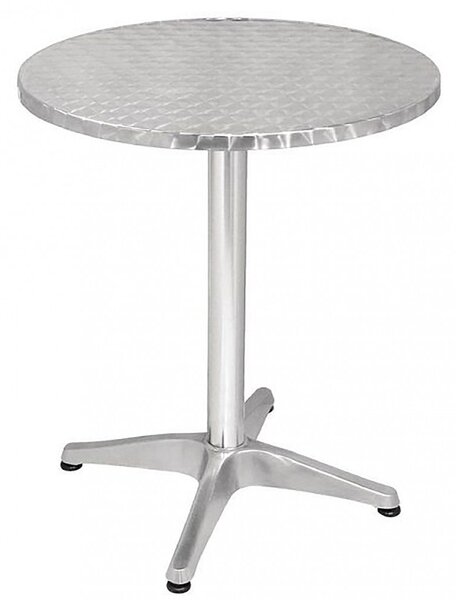 Tavolo a Colonna Ø70x70 h cm in Alluminio Grigio
