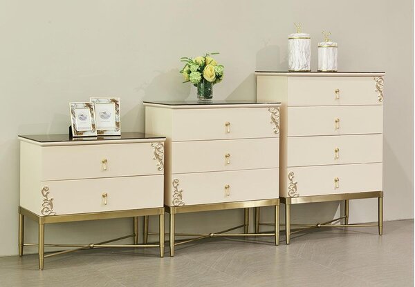 Mobili stile soggiorno Cassettiera 3 pezzi per soggiorno jvmoebel® kommoden design