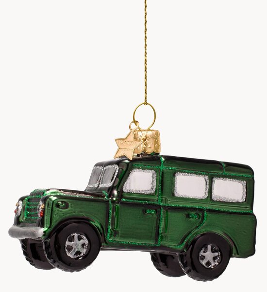 Addobbo di Natale in vetro soffiato SUV Car