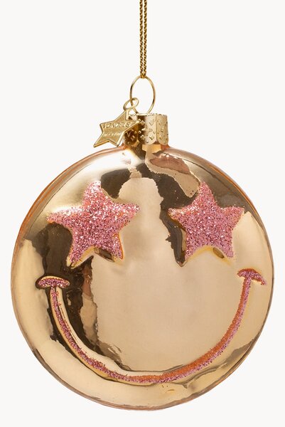 Pallina di Natale in vetro soffiato Smiley Star