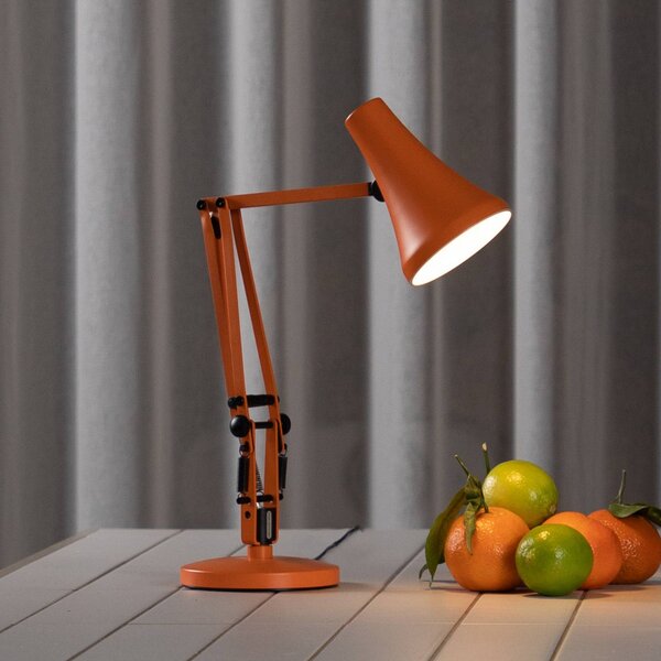Anglepoise Lampada da scrivania 90 MINI VIVID, dimmerabile, Giallo / Arancione, Studio / Ufficio, Alluminio, Industriale, Lampada da tavolo