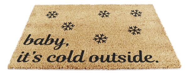 Zerbino in cocco con motivo natalizio 40x60 cm Baby It's Cold Outside - Artsy Doormats