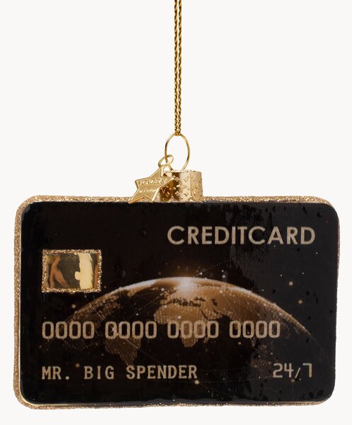 Addobbo di Natale in vetro soffiato Credit Card