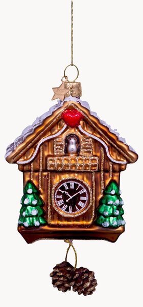 Addobbo di Natale in vetro soffiato Cuckoo Clock