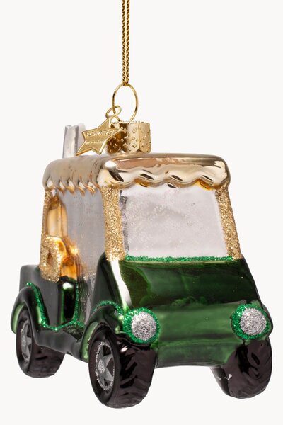 Addobbo di Natale in vetro soffiato Golf Car