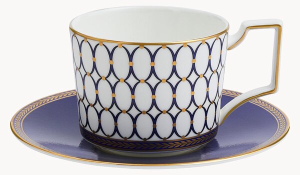 Tazza e piattino in Fine Bone China Renaissance