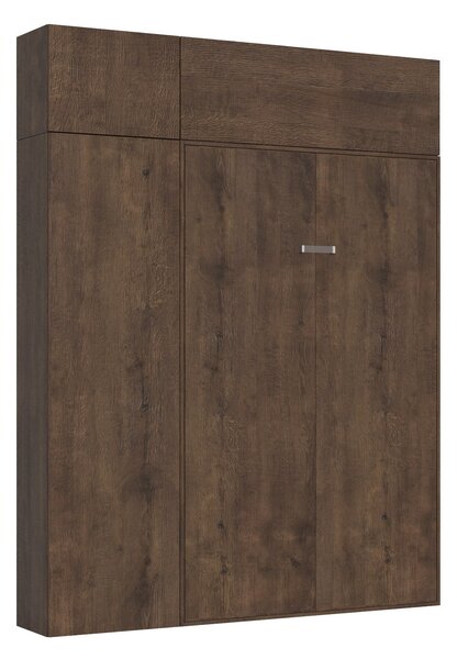 Letto 1 Piazza e Mezzo a Scomparsa Salvaspazio Kentaro H250 cm Marrone