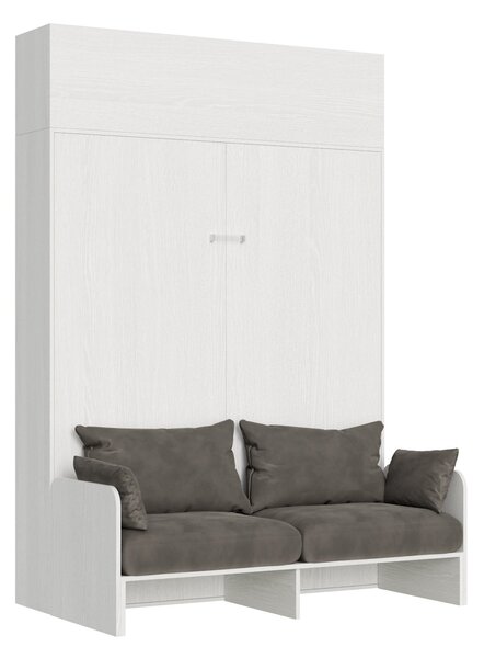 Letto Matrimoniale a Scomparsa Salvaspazio con Sofà Kentaro H250 cm Bianco
