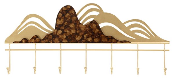 Appendiabiti da Muro Mountain 70,7x5x30,5 cm in Metallo Multicolor