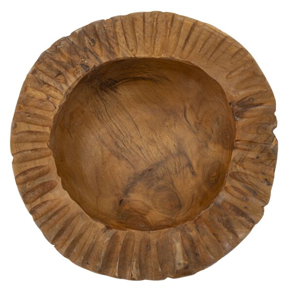 Svuotatasche Geris Ø19x8 cm in Teak Riciclato