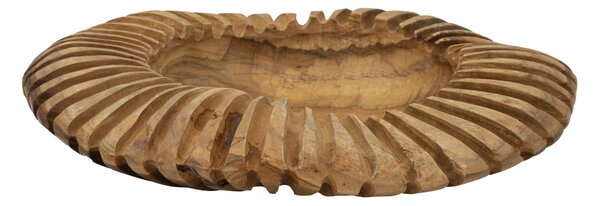 Svuotatasche Geris Ø35x7 cm in Teak Riciclato