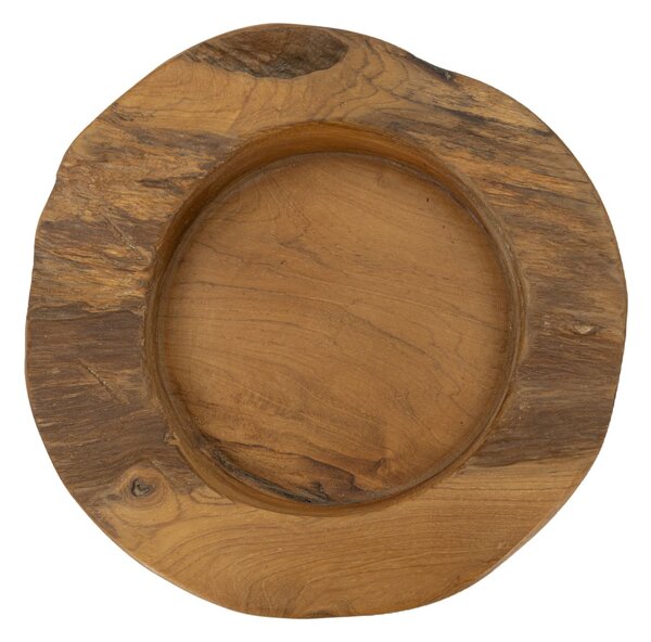 Svuotatasche Erusi Ø20x6 cm in Teak Riciclato