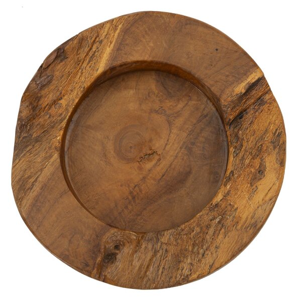 Svuotatasche Erusi Plus Ø21x6 cm in Teak Riciclato
