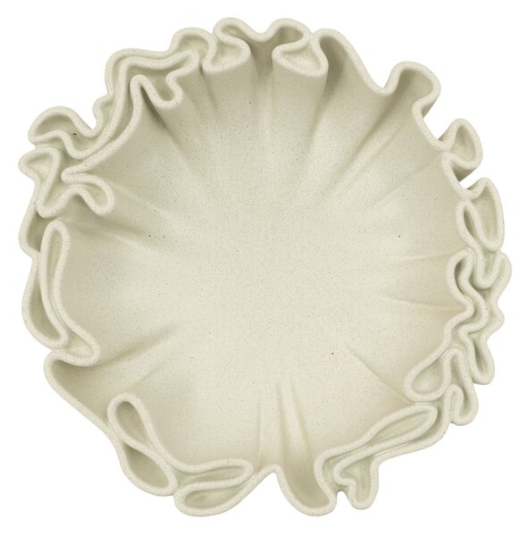 Svuotatasche Stons 40,5x38,5x9,5 cm in Resina Crema