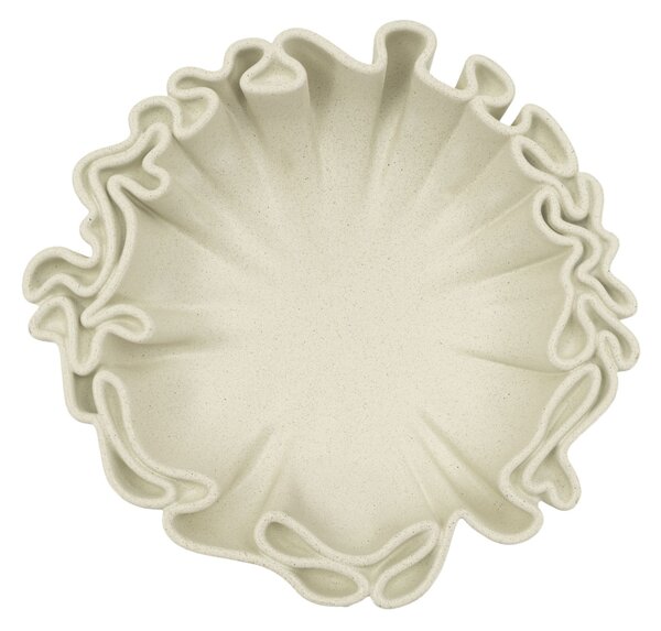 Svuotatasche Stons 30,5x29x7,5 cm in Resina Crema