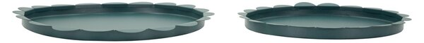 Svuotatasche Saturno Rot, Ottanio Coppia Ø33x2 cm in Metallo Verde acqua