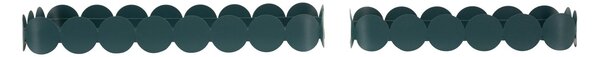 Svuotatasche Saturno Rett, Ottanio Coppia 40x16,5x4,5 cm in Metallo Verde acqua