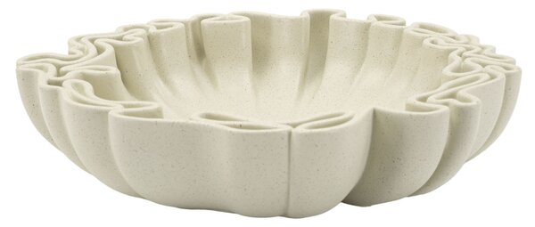 Svuotatasche Stons 30,5x29x7,5 cm in Resina Crema
