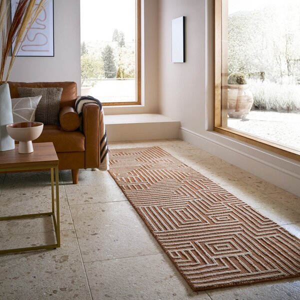Passatoia color terracotta 80x300 cm Kylo – Flair Rugs