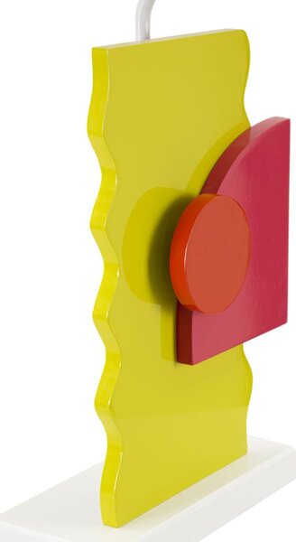 Lampada da Tavolo Color 30x30x60,5 cm in MDF e Ferro e Tessuto Multicolor