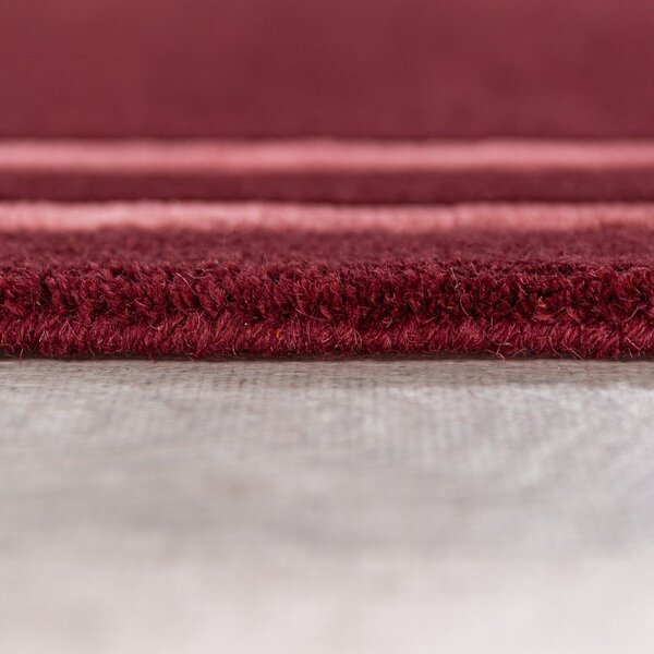 Tappeto burgundy in lana tessuto a mano 200x290 cm Gatsby – Flair Rugs
