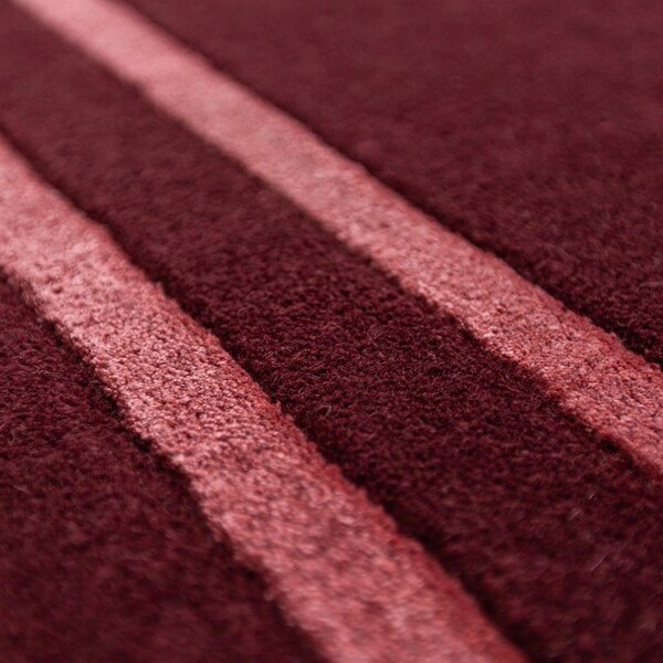 Tappeto burgundy in lana tessuto a mano 200x290 cm Gatsby – Flair Rugs