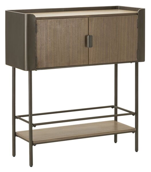 Mobiletto Toronto 100x42x110 cm in Abete e Ferro