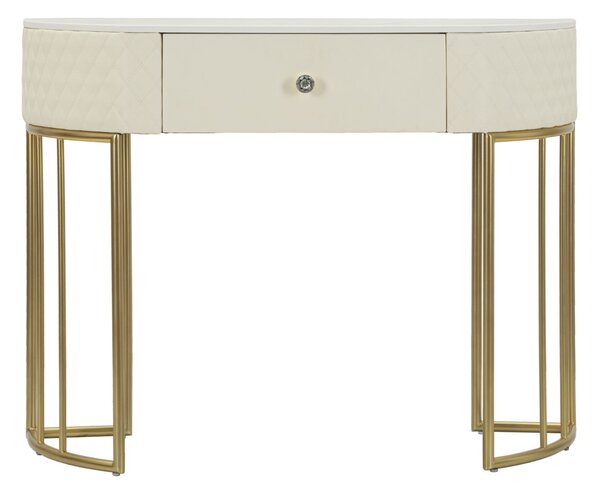 Console Sharon 100x40x75 cm in Pino e MDF e Metallo e Plastica