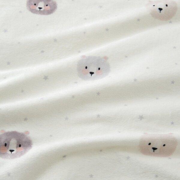 Set copripiumino e federa da bambini marrone e color crema in micropile per letto singolo 135x200 cm Cosy Bear – Catherine Lansfield