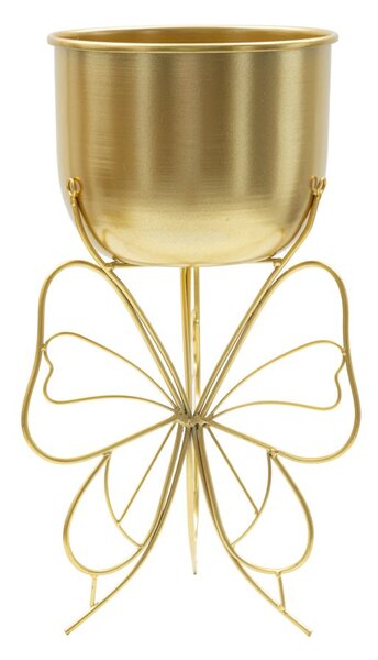 Porta Vaso Farfy Ø22x40 cm in Ferro Oro