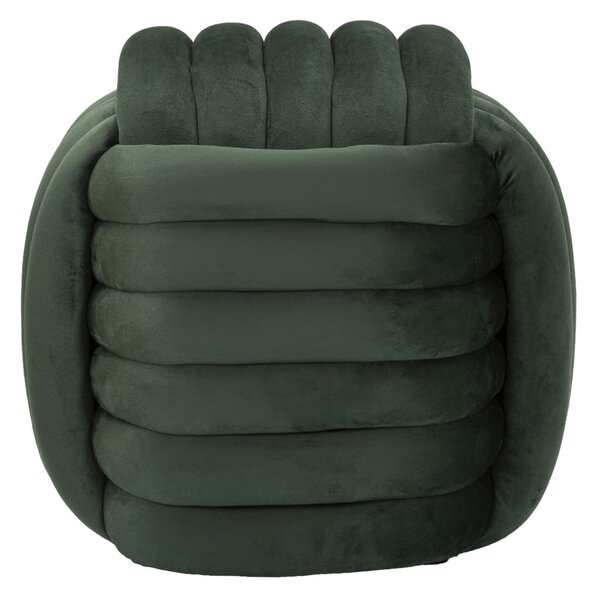 Puff Softy Verde 45x45x45 cm in MDF e Cotone e Poliestere Verde