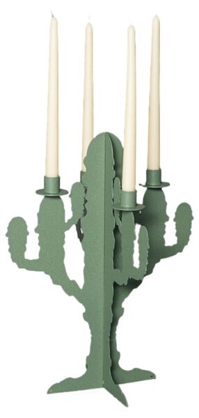 Candelabro cactus verde salvia Arti e Mestieri