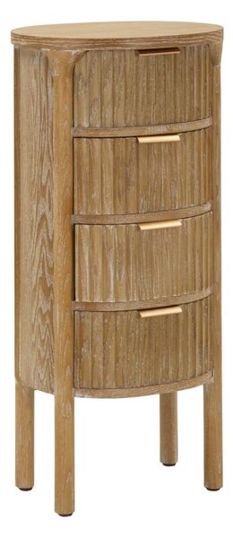 Cassettiera Goteborg 38x33,5x82 cm in Abete e MDF e Ferro