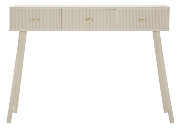 Console Shy 108x30x77 cm in Pino e MDF e Ferro